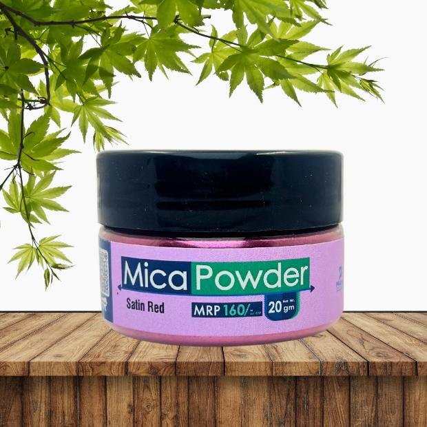 satin red mica powder
