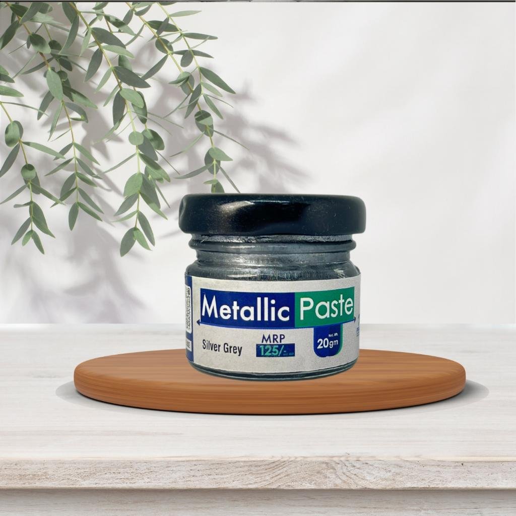 silver grey metallic paste